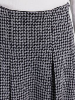 Юбка для девочек серая с паттерном гусиная лапка - Mark formelle фото 5