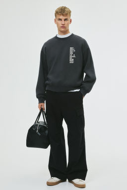 Sudadera con estampado Loose Fit - H&m фото 3
