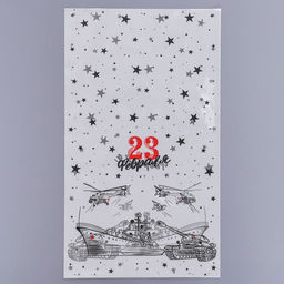 Цена за 100 шт. Пакет фасовочный БОПП, Вооруженные силы России 20?35 см