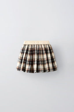CHECK BERMUDA SKORT - Zara фото 3