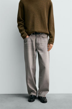 LIMITED EDITION DENIM TROUSERS WITH SEAM DETAIL - Zara фото 2