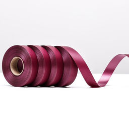 Цена за 4 шт. Лента полипропиленовая Matte для декора и подарков, бордовая, 2 см х 50 м