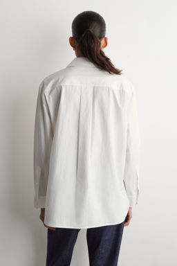 CAMISA DE ALGOD?N PIMA CON CUELLO COMBINADO - H&m фото 3