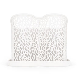 Цена за 2 шт. Подставка под столовые приборы "Сердце" белый М6252