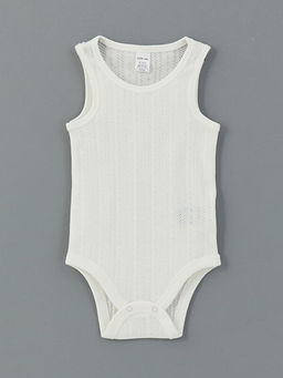 Bisiklet Yaka Basic Erkek Bebek ??t??tl? Bodysuit 3l?