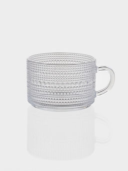 Набор кружек Couple, 400 мл, 2 шт., стекло, прозрачный