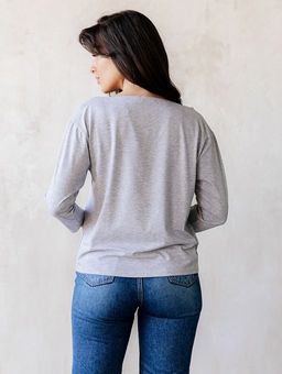 РАСПРОДАЖА Лонгслив Дарлинг_ О23/светло-серый - Ihomelux фото 7