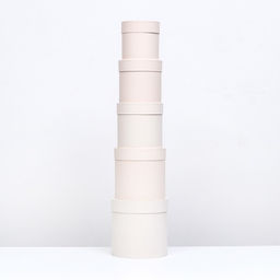 Набор шляпных коробок 5 в 1 Ваниль, 20 20 20 13,5 13,5 13,5 см - UPAK LAND фото 8