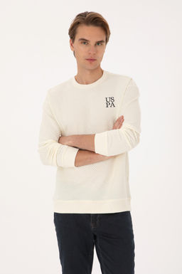 Erkek Krem Sweatshirt - U.s. polo assn фото 3