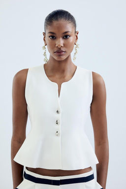 PEPLUM KNIT TOP - Zara фото 2