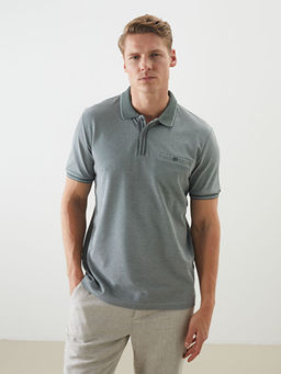 Polo Yaka Merserize G?r?n?ml? Erkek Ti??rt