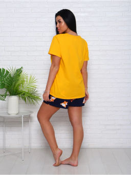 Пижама Корги синий (шорты) (кулирка) - Каприз фото 4