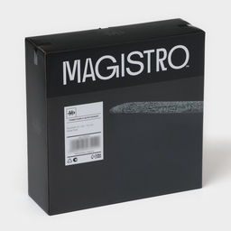 Подставка для ножей с наполнителем Magistro «Нежность», пластик, 21×7.5×22, чёрная