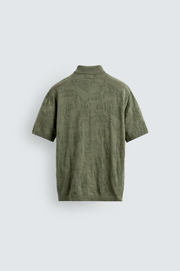 POLO PUNTO RELAXED FIT JACQUARD / Verde - Zara фото 8