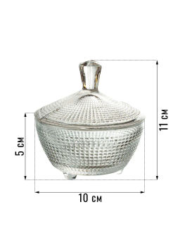 7265-SR7265GCL Сахарница с крышкой VENICE-FANTASY 210 мл (х24)