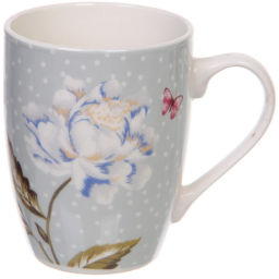 Цена за 2 шт. Кружка керамическая 350мл "Цветочная фантазия", микс рисунков