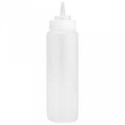 Бутылка для масла и соуса пластмассовая 700мл, д6,8см h25,5см, цветная пластмассовая крышка без колпачка в ассортименте: белый, желтый, салатовый, красный, сиреневый, бирюзовый (Китай) - Домашняя мода фото 6