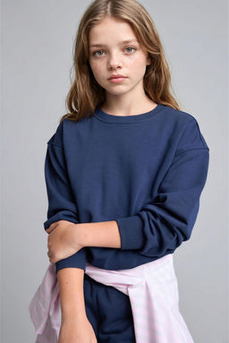 Relaxed Fit Sweatshirt K_z _ocuk