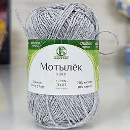 Мотылек пряжа Россия КТ 70%хлопок 30%лавсан 5х50г/140м