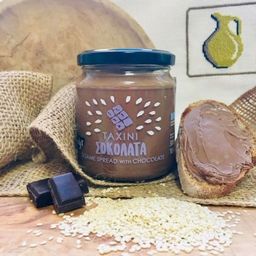 Тахини (кунжутная паста) с шоколадом, Греция, стекл.банка, 300г - Kandylas фото 2