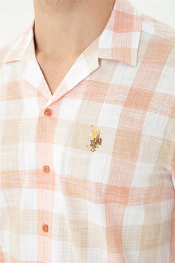 U. S. Polo Assn Мужская рубашка с коротким рукавом в плитку - U.s. polo assn фото 7