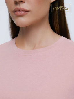 OmT_D1301 Фуфайка (футболка) OVERSIZE, COTTON - pesca - Omsa фото 7