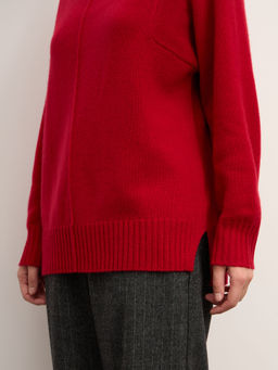 Джемпер из кашемира женский 08-24-201-0C малиновый