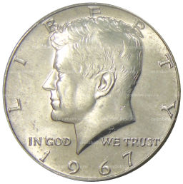 1/2 доллара (50 центов) 1967 года США