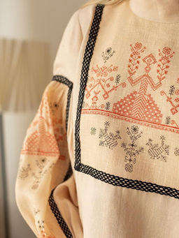 Блузка лен 50%, вискоза 50% - Волтри фото 4