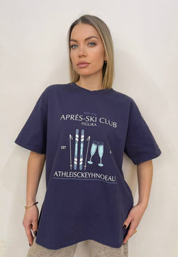 K12471 Футболка OVER SIZE (плотный хлопок) ТМ_СИНИЙ