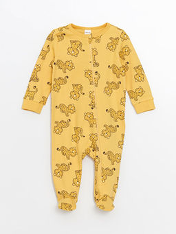 Bask?l? Erkek Bebek Tulumu