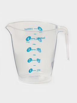 Кувшин мерный «Колор», 1 л, 17×11.5×14 см, пластик, прозрачный