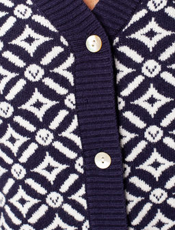 VILATTE / Жакет тонкой и эластичной жаккардовой вязки  фото 3