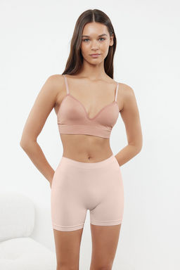 TRENDYOLMILLA Siyah-Ten 2li Paket Seamless/Dikissiz Boxer Orme Kulot THMSS24KU00032  фото 5