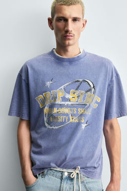 VARSITY GRAPHIC PRINT T-SHIRT - Zara фото 5