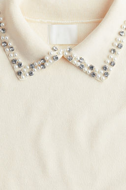 Top de punto con cuello decorativo - H&m фото 6