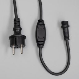 Гирлянда «Занавес» 2×1.5 м, IP65, УМС, тёмная нить каучук, 300 LED, свечение мульти, 220 В