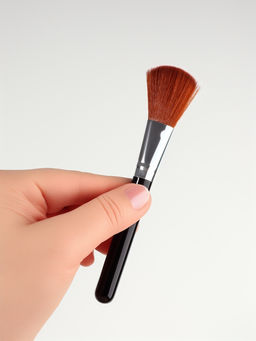 Цена за 3 шт. Кисть для макияжа, 15 (± 1) см, чёрная