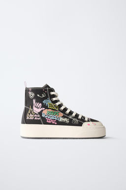 GRAFFITI HIGH-TOP SNEAKERS
