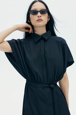 Vestido con cinturon de anudar - H&m фото 3