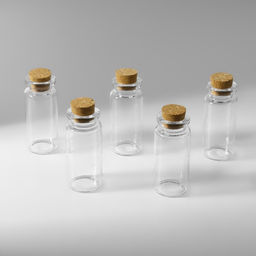 Цена за 3 шт. Баночки для хранения бисера, d=2.2×5 см, 5 шт.