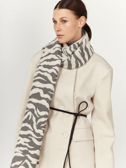 в составе ШЕРСТЬ и КАШЕМИР Большой, мягкий, теплый двусторонний палантин. - Tantino фото 7