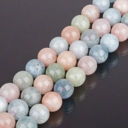 Бусины для украшений из Берилла, Морганита и Аквамарина (32 бусины) 39 см