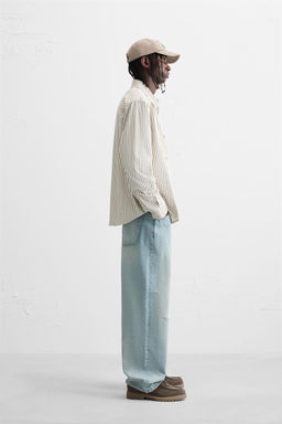 STRIPED RELAXED FIT SHIRT - Zara фото 4