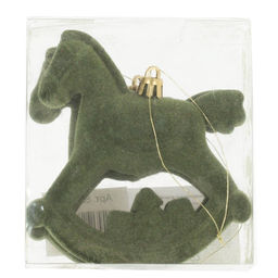 Набор из 2шт, Украшение новогоднее "Лошадка", L10 W5 H11 см