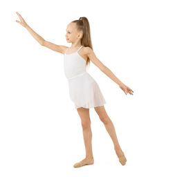 Юбка гимнастическая Grace Dance, с запахом, р. 38-40, цвет белый  фото 6