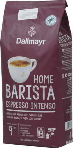 Dallmayr. Home Barista Espresso Intenso (зерновой) 1 кг. мягкая упаковка