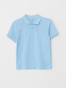 Polo Yaka Basic K?sa Kollu Pamuklu Erkek ?ocuk Ti??rt
