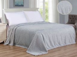 Покрывало Роскошь-сер/серебро фланель жаккард 200*220 см. - Лен поволжья фото 3