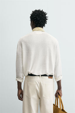 JERSEY CUELLO PANADERO 100% C??AMO / Blanco - Zara фото 3